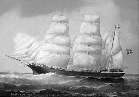 Picture of the emigrant ship Beta