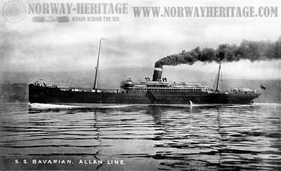 Picture of the S/S Bavarian, Allan Line