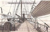 Deck view, Hamburg America Line Steamship ca. 1876