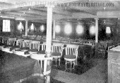 Bergensfjord, 2nd class dining saloon