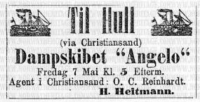 Advertisement for the Angelo