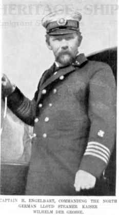 S/S Kaiser Wilhelm der Grosse, Capt. Heinrich Engelbart 