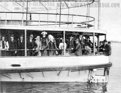 The transport Hazel Kirk which sailed between Ellis Island and the Fall River Line Pier