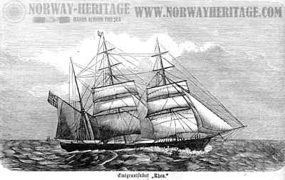 Rhea (ex Hringhorn), Norwegian emigrant ship