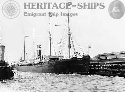 Parisian, Allan Line steamship - at Liverpool