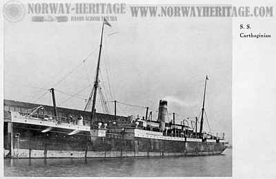 The Allan liner Carthaginian at Glasgow docks