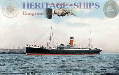 Tunisian, Allan Line steamship