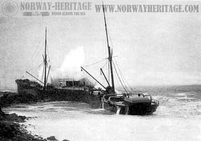 Grecian wrecked, Allan Line steamship