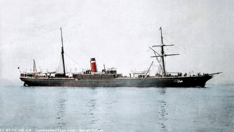 S.S. Hibernian post 1885, Allan Line steamship