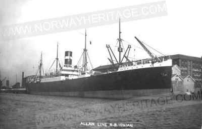 Photo of the Ionian, from a photo postcard