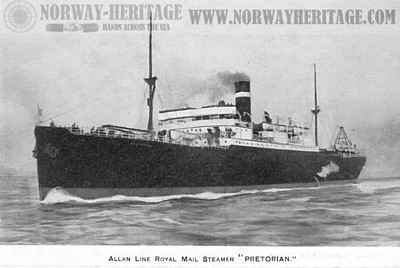 Picture of the S/S Pretorian, Allan Line