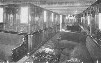 In the Lounge, Allan Line steamship