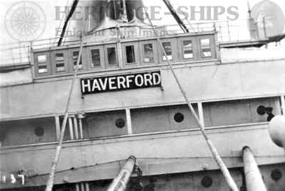 Haverford - American Line steamship - the bridge