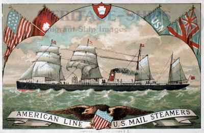 American Line steamships British Crown, British Empire, British King, British Prince, British Princess and British Queen