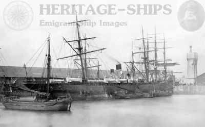 American Line steamship, Illinois at Liverpool