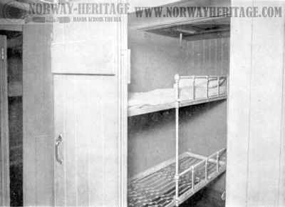 Steerage bed room, two berths, steamships St Louis and St Paul of the American Line