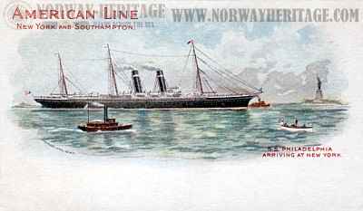 Philadelphia, American Line steamship