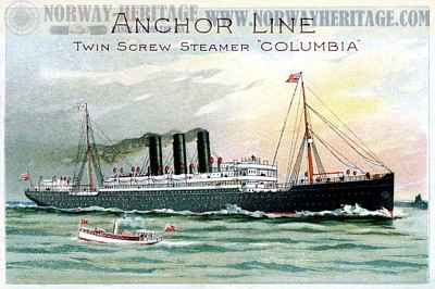 S/S Columbia (2), Anchor Line steamship