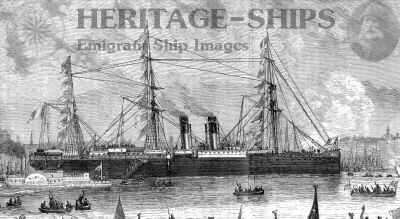 Labrador, French Line steamship - at Philadelphia 1876