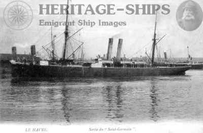 Saint Germain, French Line steamship - ex Klopstock HAPAG