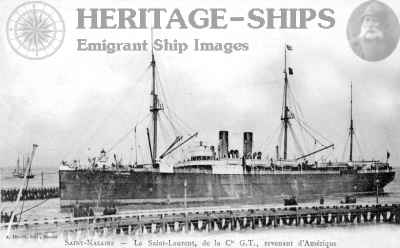Saint Laurent, French Line steamship - late in her career