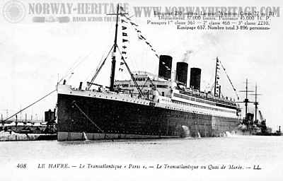 Paris, French Line steamship