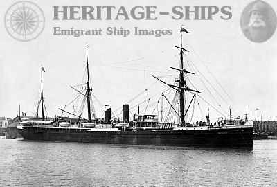 Washington, French Line steamship - the ship as she appeared after she was rebuilt 1868