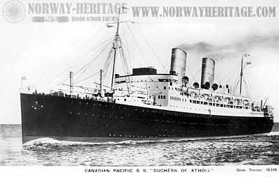 Duchess of Atholl, Canadian Pacific Line steamship