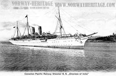 Empress of India (1), Canadian Pacific Line steamship