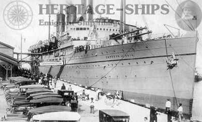 Empress of Asia - Canadian Pacific Line steamship, at Yokahoma
