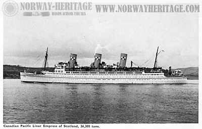 Empress of Japan (2), Canadian Pacific Line steamship