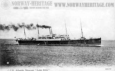Lake Erie, Canadian Pacific Line steamship