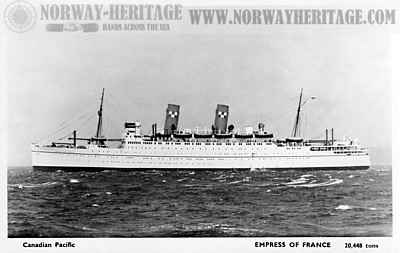 Empress of France, Canadian Pacific Line steamship