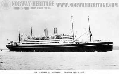 S/S Empress of Scotland (1), Canadian Pacific Line