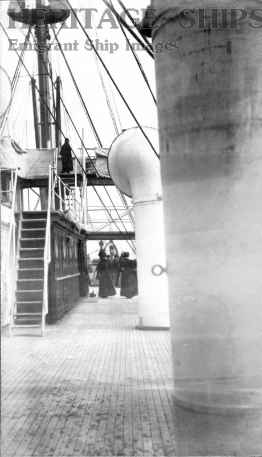 Umbria - deck view, Oct. 1907
