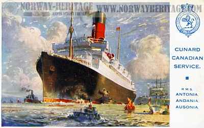 S/S Antonia and sisters, Cunard Line Canadian Service