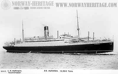 Aurania (3), Cunard Line steamship