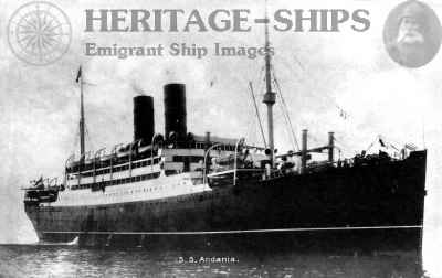 Andania (1) - Cunard Line steamship