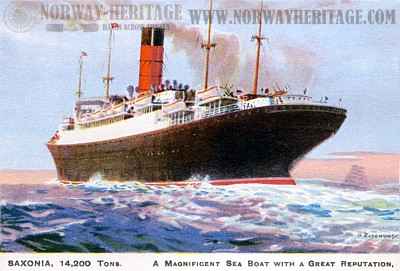 Cunard Line steamship Saxonia