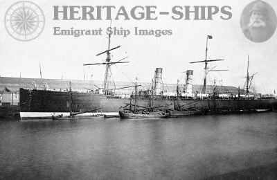 Servia - Cunard liner at Liverpool