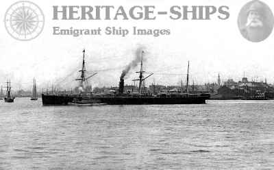 Scythia (1), Cunard Line steamship - at Boston