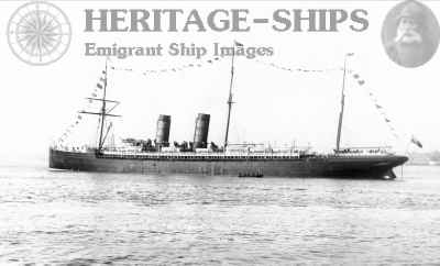 Umbria, Cunard Line steamship photographed at Liverpool Apr. 24, 1889