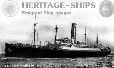 Ivernia (1), Cunard Line steamship