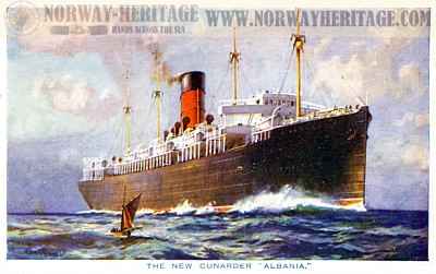 Albania (2) - Cunard Line steamship