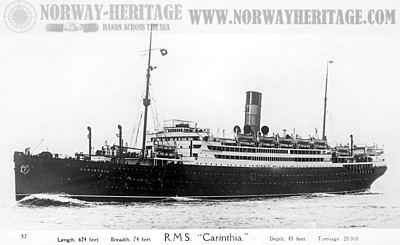 Carinthia (2), Cunard Line steamship