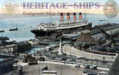 S/S Aquitania at the landing stage, Liverpool