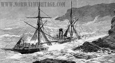 S/S Malta of the Cunard Line wrecked off Cape Cornwall