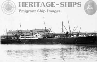 The White Star Line steamship Tauric as the Welshman in Dominion Line service