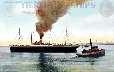 Cornishman, Dominion Line steamship - at Portland M.E.