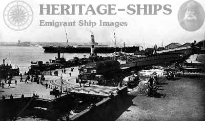 New England - Dominion Line steamship, at Liverpool